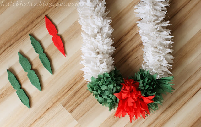 Цветочная гирлянда из бумаги