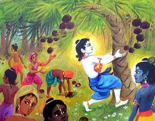 Игра Господа Балармы и Дхенукасура