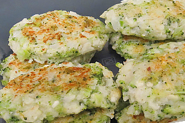 Котлеты из брокколи и цветной капусты