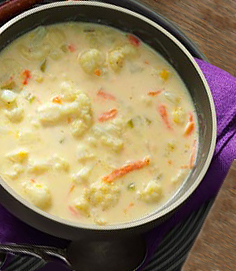 Крем суп из цветной капусты