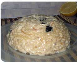 Сливочный вермишелевый пудинг