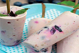 Черничное мороженое без сливок